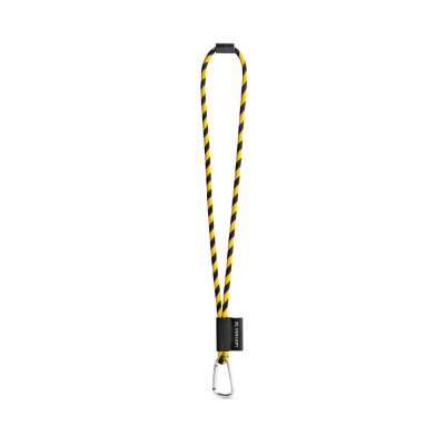 SET Lanyard TUBE Long (Ø 7 mm) with D-shape carabiner 55 mm and safety lock Ø 7 mm